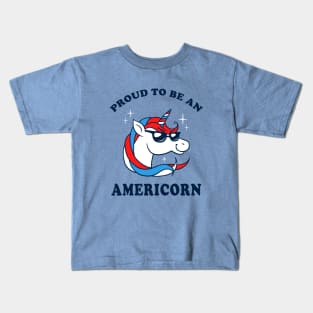 Proud To Be An Americorn Kids T-Shirt